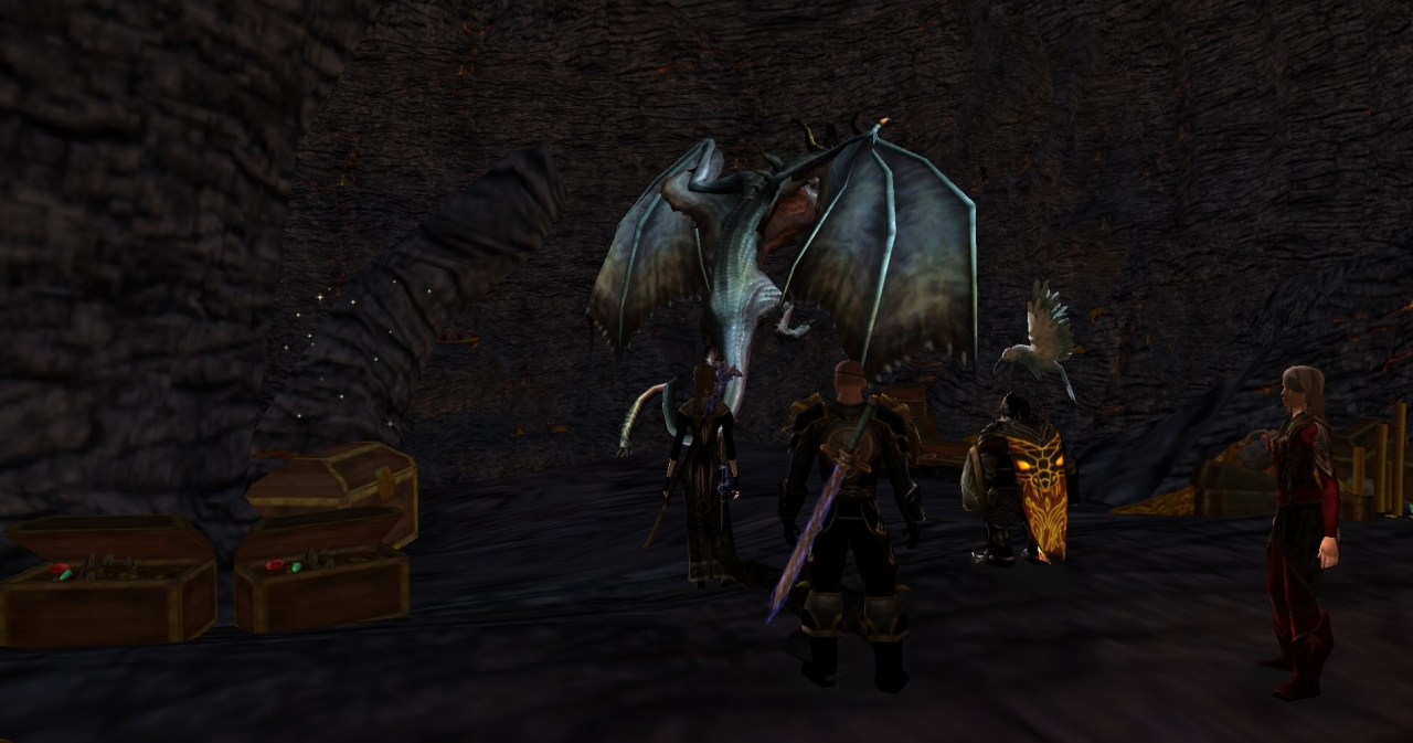 Once again Draigoch shows his limited intelligence falling for the old &#039;He&#039;s behind...