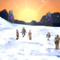 The oddest rever kin run on Sari Suma stands triumphant in the sunshine as Ollof admires his shiney new ring! Man I need to turn my ambient lighting down. I actually get snow blindness in this...